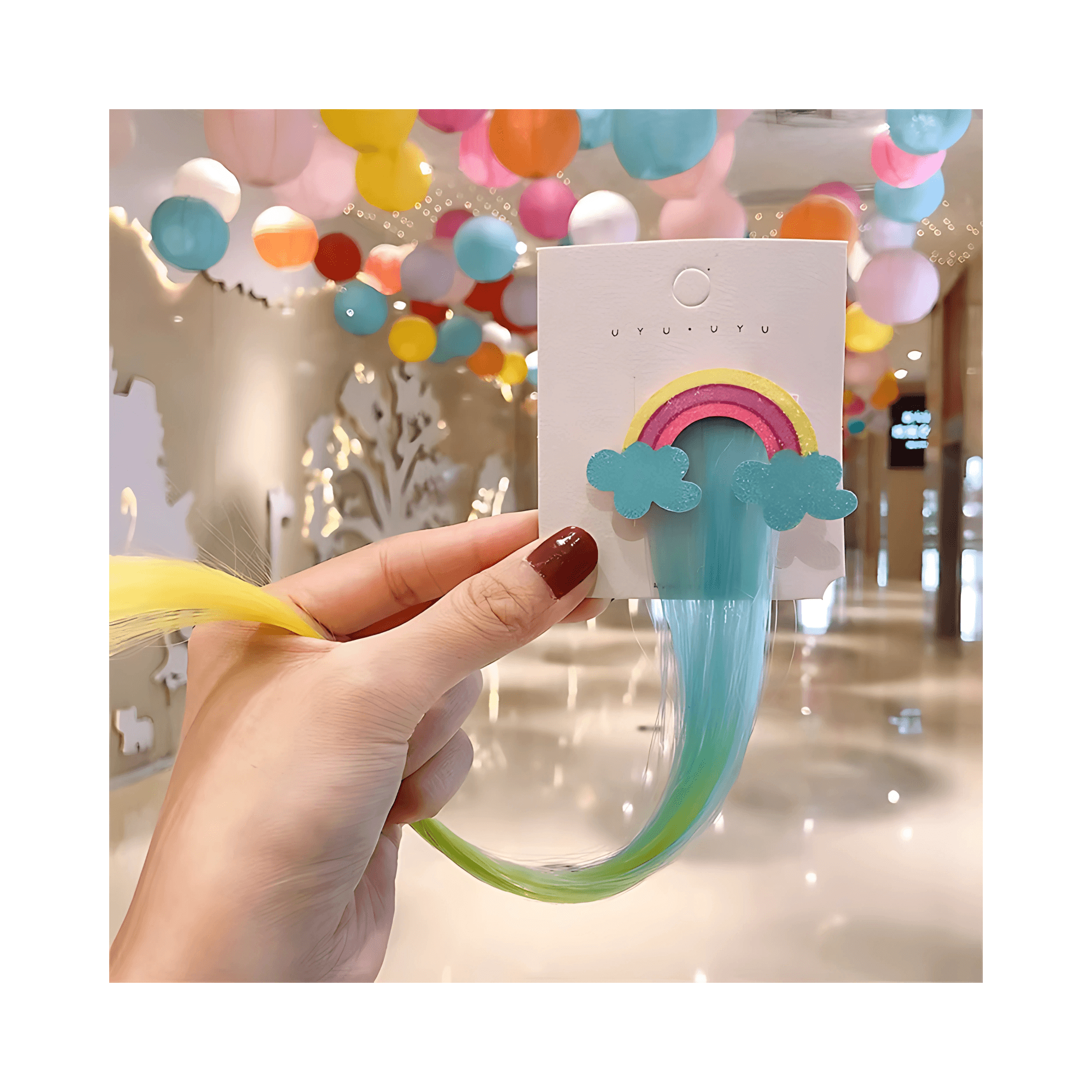 Colorful Clip-in Hair Extentions for Kids - Gummia